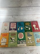 10x Vintage Paperback Charles M Schultz Book Set Snoopy Peanuts Charlie Brown