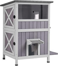 2-Tier Outdoor Cat House