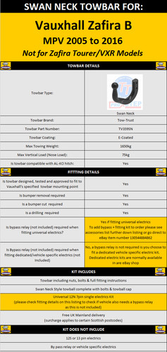 Towbar swan neck for - towbar,