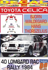 DECAL TOYOTA CELICA TWINCAM