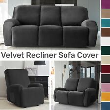 Velvet Recliner Chair Sofa