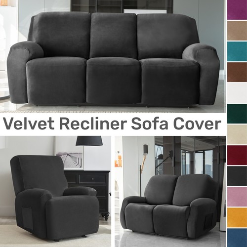Velvet recliner chair sofa - velvet,
