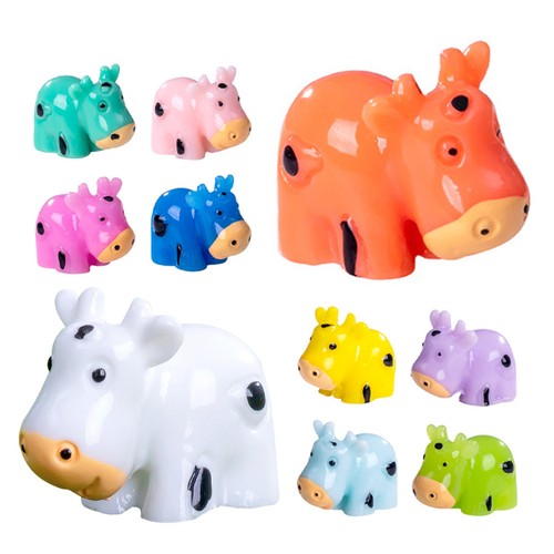Pcs miniature cow figurines - cow,