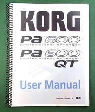 Korg PA 600 V2.1 User Manual