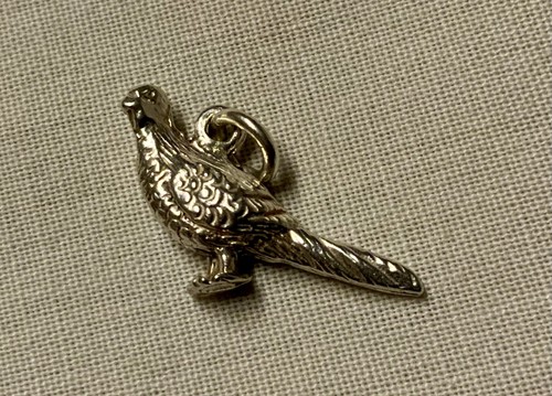 Vintage small pheasant silver - vintage,