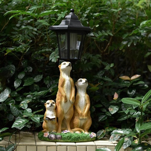 Garden meerkat statue with - garden,
