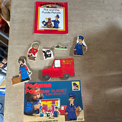 Vintage postman pat - vintage, wooden