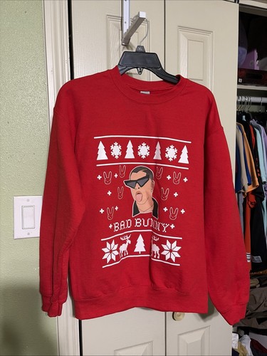 Bad bunny christmas sweater - bunny,