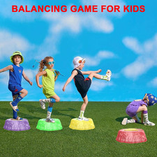 Light up Stepping Stones Kids - 6 Pcs Sensory Stepping Stones, Stackable Bala...