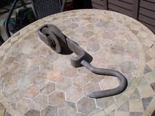 Vintage Galvanized  Butchers Swivel Hook - 13.5" - Kitchen - Mancave - Garden.