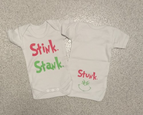Christmas baby vests grinch