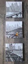 New York Brooklyn Bridge Black