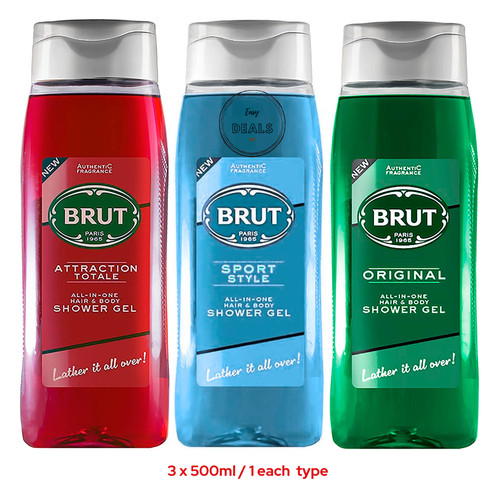 500ml brut shower gel - 500ml,
