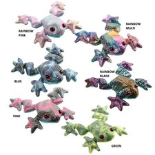 Assorted Colours Sand Animals Metallic Plush Collectable Creatures (1 Supplied)