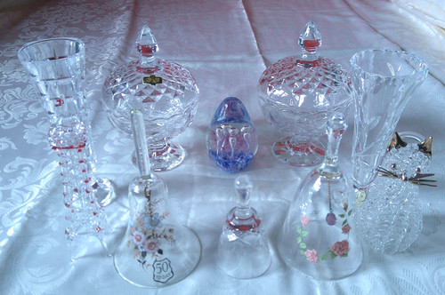 Job lot glass and lead - lot,