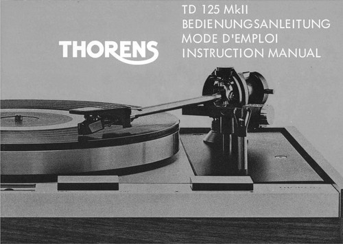 Thorens td125mkii turntable - thorens,