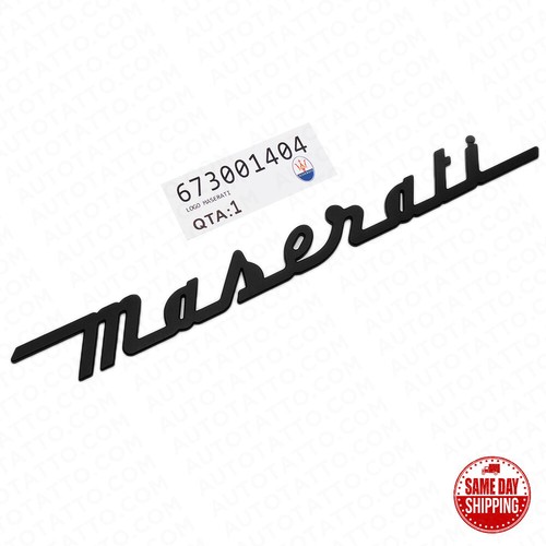 For maserati matte - black, trunk