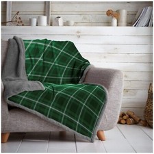 Luxury Check Sofa Bed Throw