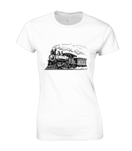 Steam train vintage - steam, drawing