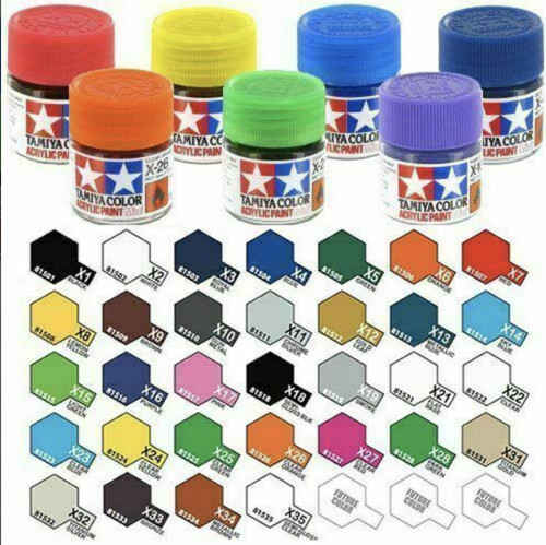 Tamiya acrylic paints 10ml - acrylic, x