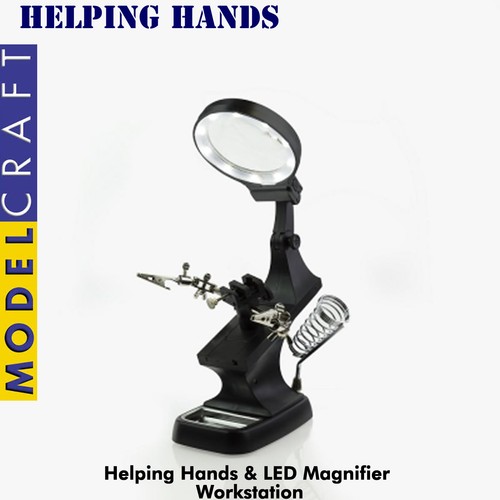 Helping hands magnifier - hands, solder