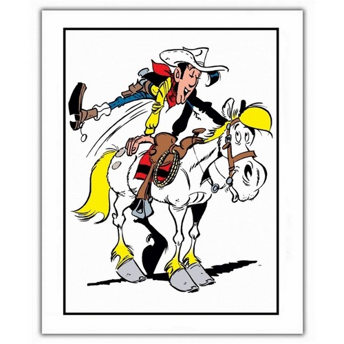 Lucky luke offset poster - luke,