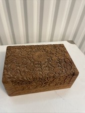 Hand Crafted Wooden Spice Box Used for Trinkets Or Jewellery