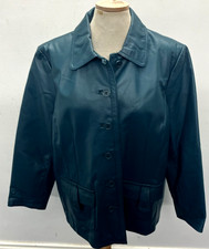 CLASSICS LEATHER JACKET BLUE SIZE 22