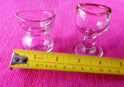 Vintage clear glass eye - vintage,