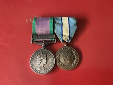 General Service Medal 1962-2007 Borneo Clasp and UN UNFICYP (Cyprus) Medal Group