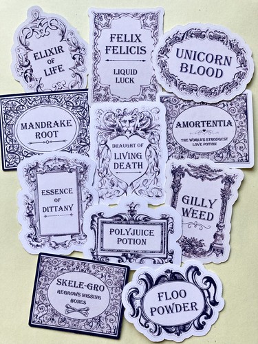 Potion bottle labels - bottle,