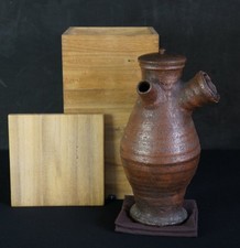 Antique Bizen ceramic vase tea