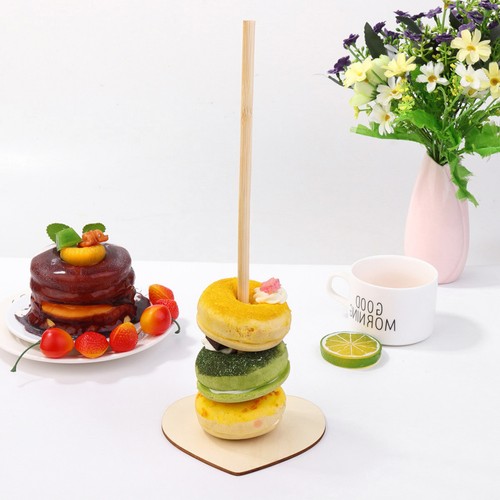 3pcs wooden donut - 3pcs,