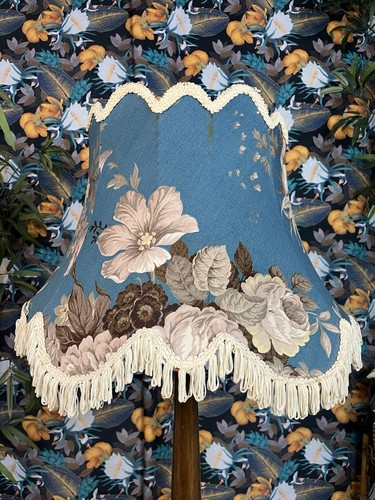 Vintage large blue floral - vintage,