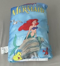 RARE Disney The Little Mermaid Story Book Pillow - Vintage 2007,Approx 13” x 18”