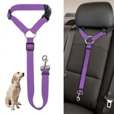 Adjustable Pet Dog Car Seat Belt Safety Harness Lead Strap Travel Restraint
