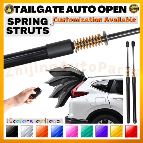 Auto open tailgate - open, spring