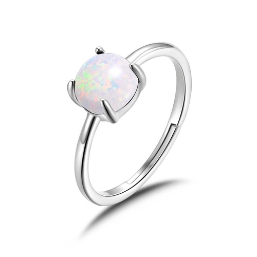 Synthetic white opal - white,