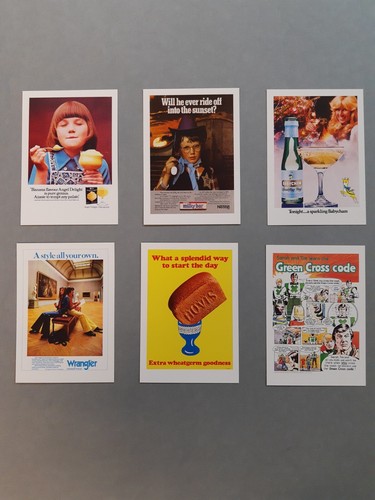 1970s advertising postcards - 1970s,