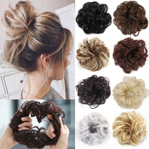 Ponytail scrunchie fake hair - scrunchie,