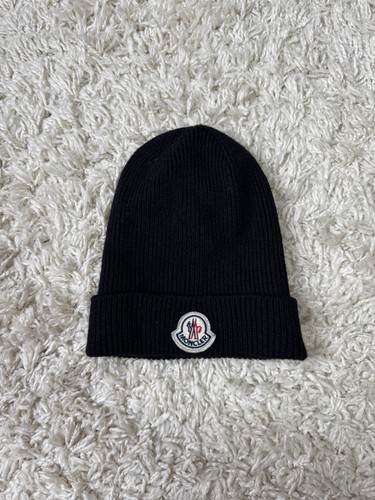 Moncler black ribbed knit - black,