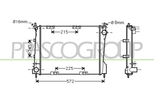 Radiator fits renault clio - radiator,