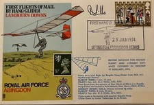 Hang glider mail, record flight, signed