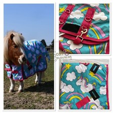 MINI-SHETLAND SHETLAND NO-FILL TURNOUT RUG UNICORN 3'6" 3'9 4'0" 4'3" *FREE POST