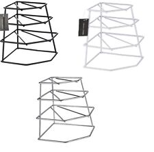 4 TIER WIRE CORNER PLATE STAND