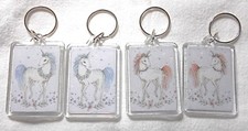 Sparkly Unicorn keyring, Pink