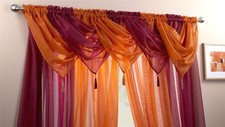 Voile Curtain Swag Swags Drape