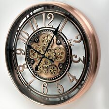 53.5cm DORBOKER REAL MOVING GEARS WALL CLOCK STEAMPUNK            ref04