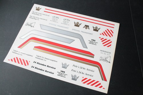Wedico sticker decal sheet - /,
