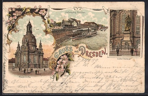Lithograph dresden italian - lithograph, dresden,